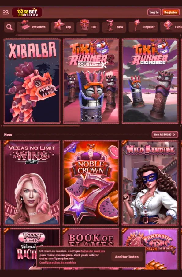 Aplicativo móvel 0258BET Cassino